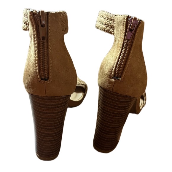 Bamboo Braided Open Toe Block Heel - Picture 3 of 10